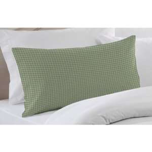  Green Mint&White Ginghamchecks, Fabric Pillow Cover 21 X 