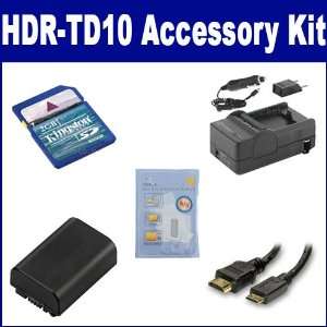  Sony HDR TD10 Camcorder Accessory Kit includes SDM 109 