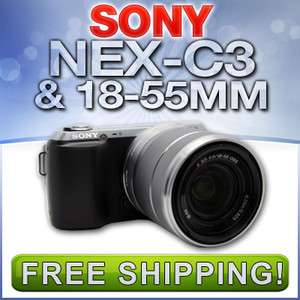 Sony Alpha NEX C3 Digital Camera with 18 55mm Lens (Black 