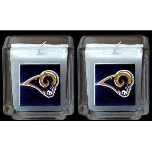 St Louis Rams Set of 2 Candles 