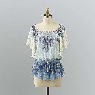   Tie Waist Peasant Top  Canyon River Blues Clothing Womens Tops
