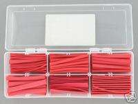 Pro Assortment Heat Shrink Tubing RED 6 Sizes 158 PCS  