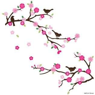 Cherry Blossom Tree Wall Decal  