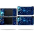   Protective Vinyl Skin Decal Cover for Nintendo DSI Blue Fire