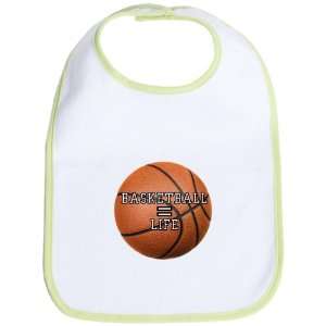  Baby Bib Kiwi Basketball Equals Life 
