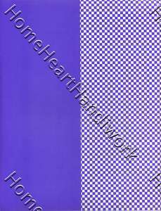 Patterned Scrapbook Purple Checkered Vinyl Sheets  
