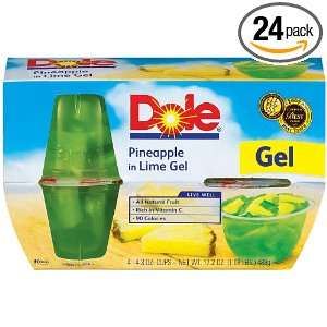 Dole Pineapple in Lime Gel, 4.3 Ounce Packages (Pack of 24)  