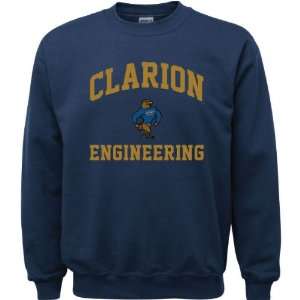  Clarion Golden Eagles Navy Youth Engineering Arch Crewneck 