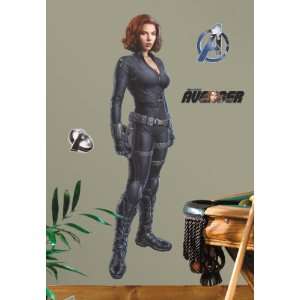 The Avengers Black Widow Mega Decal Pack   Includes 1 Giant Black 
