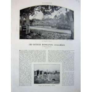  Roman Ruins In Algeria 1930 French Print