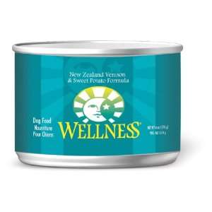  Wellness Venison & Sweet Potato Formula Can Dog Food   6 
