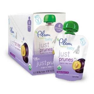 Plum Organics Just Fruit, Prunes, 3.17 Ounce Pouches (Pack of 12)