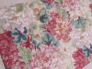 PINK PEONYCURTRON FLORAL BLOUSON WINDOW VALANCE Shabby~Cottage~Chic 