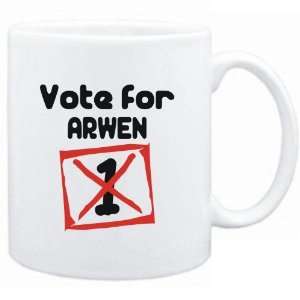  Mug White  Vote for Arwen  Female Names Sports 