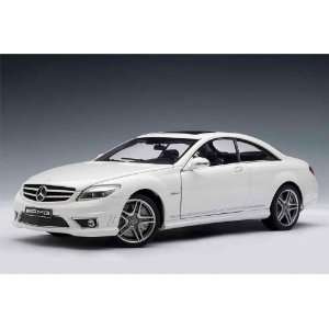  Mercedes Benz CL63 AMG Coupe 1/18 White w/ Leather Seats 