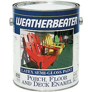 Porch & Floor Semi Gloss Paint, 1 Gal.  Weatherbeater Tools Painting 