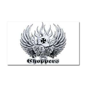  Car Magnet 20 x 12 US Custom Choppers Iron Cross Hat and 