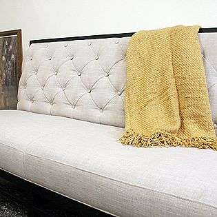 Bristol Tufted Gray Linen Modern Sofa  Baxton Studio For the Home 