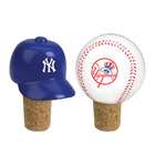 CC Sports Decor MLB New York Yankees Wine Bottle Cork Stopper Set