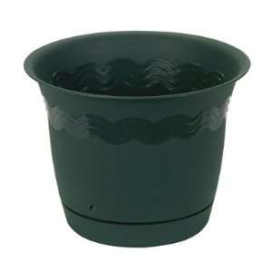  6 each Reflections Plastic Planter With Attached Saucer 