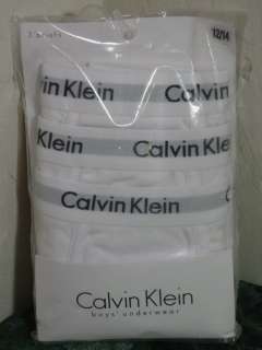 New Calvin Klein Boys Briefs Underwear 12/14 821747167531  