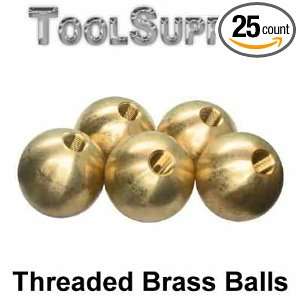   32 brass balls drilled tapped  Industrial & Scientific
