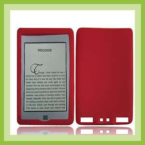   Silicon Case Cover FULL Protection for  Kindle Touch Red  