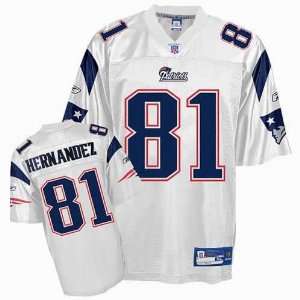Aaron Hernandez #81 White New England Patriots Reebok NFL Premier All 