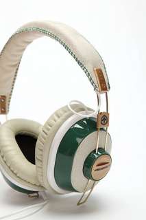 UrbanOutfitters  White and Green Chopper Headphones