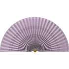 Neat Pleats Decorative Fan   Lavender Stripe Pattern   Lavender   20 