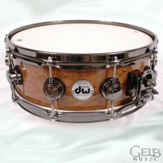 DW 5 x 14 Natural High Gloss over Exotic Peppered Beech Snare #845378 