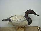 Hand carved wooden Drake Canvasback Duck Decoy   Wisconsin
