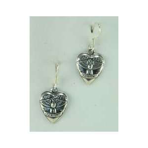 TUMMYTOYS SILVER EARRINGS GOD BLESS AMERICA. Our specialty 