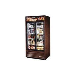  True Black Glass Door Refrigerator Merchandiser, 33 Cubic 