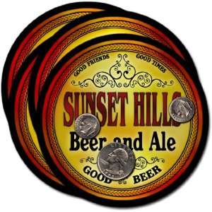 Sunset Hills, MO Beer & Ale Coasters   4pk