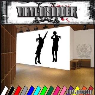   Girl Basketball Player Decal Wall Sticker Removable Wall Art Lettering