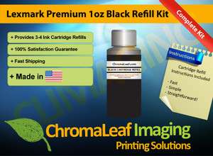 Lexmark #32 Premium Black Ink Cartridge Refill Kit 1oz  