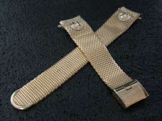   Duchess USA Accutron Gold Filled Mesh 1960s Vintage Watch Band  