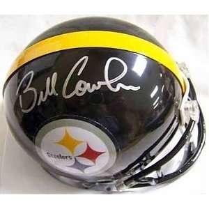  Bill Cowher Autographed Mini Helmet   Replica Sports 