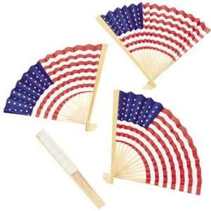  USA Flag Fans   Party Decorations & Flags & Bunting Patio 