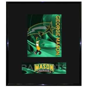  George Mason Patriots GMU NCAA Basketball 13 X 15 Framed 