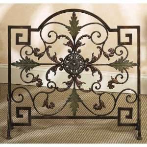 Kendall Aged Metal Fireplace Screen 
