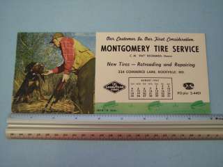   Montgomery Goodyear Tire Service Rockville Maryland Calendar Blotter