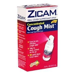 com Zicam Cough Mist Concentrated Oral Cough Suppressant Spray, Honey 