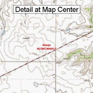  USGS Topographic Quadrangle Map   Navajo, Montana (Folded 