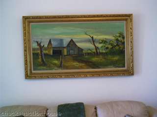 Everett Woodson Original Framed Signed Oil Painting  