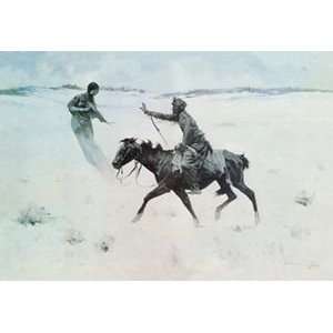  Horseman and Floating Woman   Paper Poster (18.75 x 28.5 