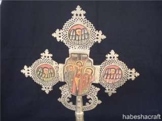 Large Ethiopian Processional Cross,Ethiopian icon Cross  