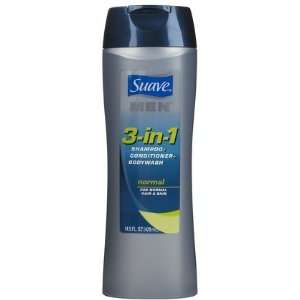 Suave Men 3 in 1 Shampoo, Conditioner & Body Wash for Men 