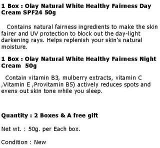50g.Olay Natural White DAY & NIGHT Whitening Cream  